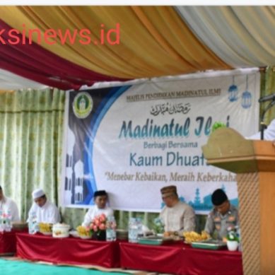 Bupati Pohuwato Saipul Mbuinga Buka Puasa Bersama Kaum Duafa Di Paguat