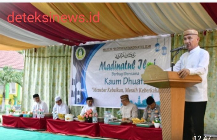 Bupati Pohuwato Saipul Mbuinga Buka Puasa Bersama Kaum Duafa Di Paguat