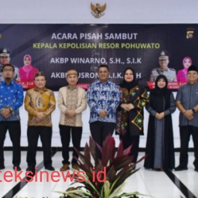 Pisah Sambut Kapolres Pohuwato, Bupati Saipul Mbuinga Apresiasi Kinerja AKBP Winarno