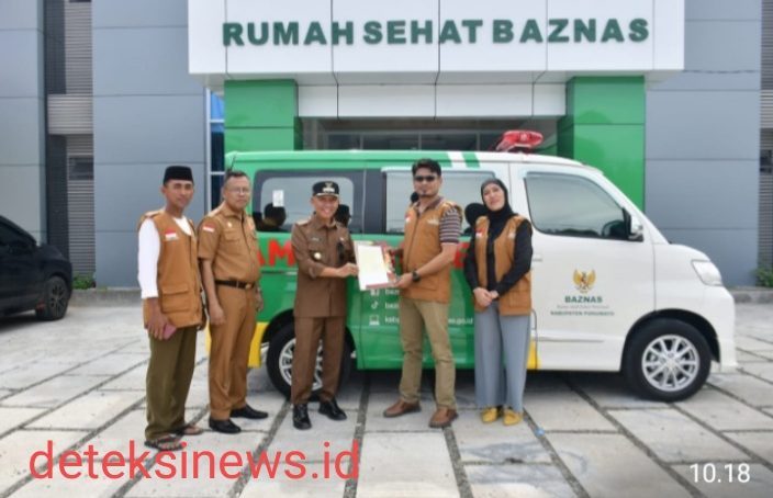 Diterima Wabup Iwan Adam, Pemkab Terima Bantuan  Satu Unit Mobil Ambulance Dari Baznas Pohuwato
