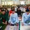 Bupati  Saipul A. Mbuinga, bersama Wabup, Iwan S. Adam, Shalat Idulfitri di Masjid Agung Baiturrahim