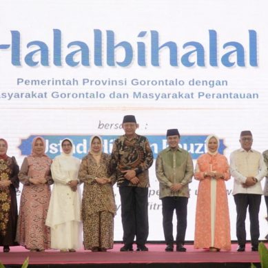 Bupati Saipul Mbuinga dan Wabup Iwan Adam Hadiri Halal Bihalal Tingkat Provinsi Gorontalo