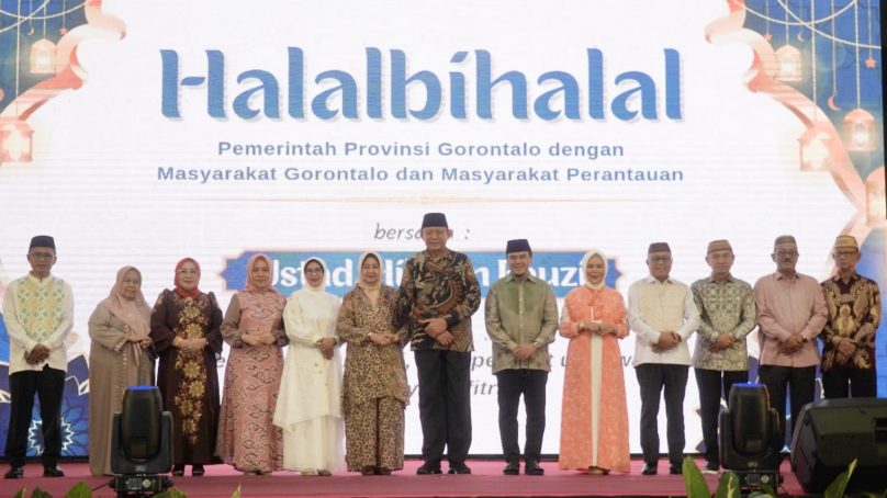 Bupati Saipul Mbuinga dan Wabup Iwan Adam Hadiri Halal Bihalal Tingkat Provinsi Gorontalo