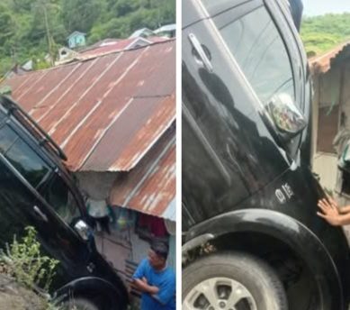 Lakalantas Di Lekobalo, Di Duga Sopir Mobil Pajero Sport Ngantuk