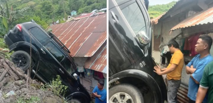 Lakalantas Di Lekobalo, Di Duga Sopir Mobil Pajero Sport Ngantuk