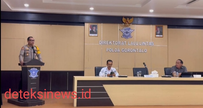 Pastikan Arus Jalan Tetap Lancar, Polda Gorontalo Gelar Rapat Koordinasi Lintas Sektoral