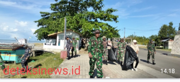 Pasca Ketupat, Kodim 1313 Pohuwato Gelar Kegiatan Jum’at Bersih