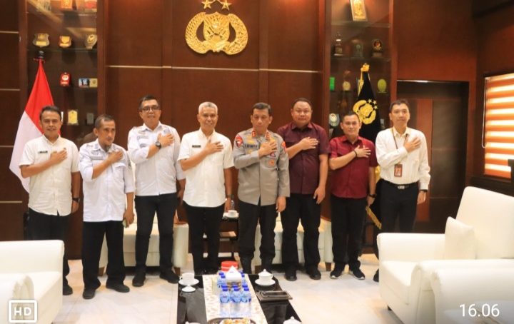 Kapolda Gorontalo Terima Audiensi dari Kanwil BPN Provinsi Gorontalo