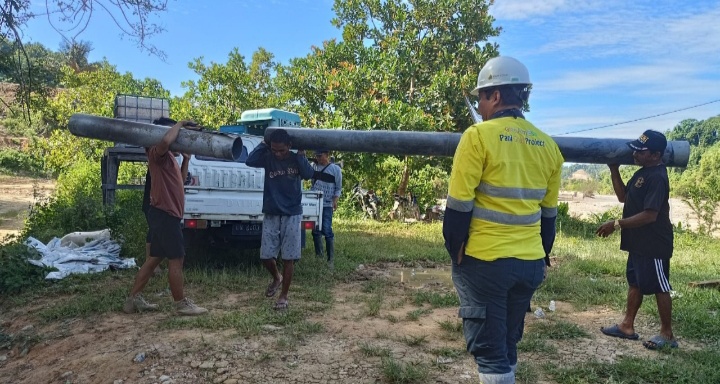 PGP Bantu Perbaiki Pipa Milik Perumda Tirta Moolango Yang Rusak
