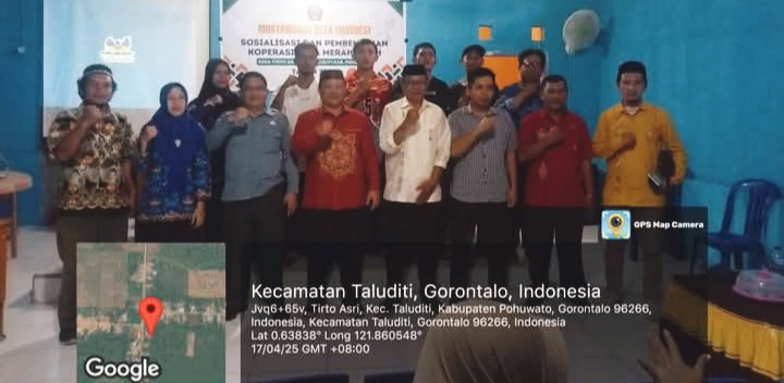 Koperasi Desa Merah Putih Tirto Asri Kecamatan Taluditi Terbentuk