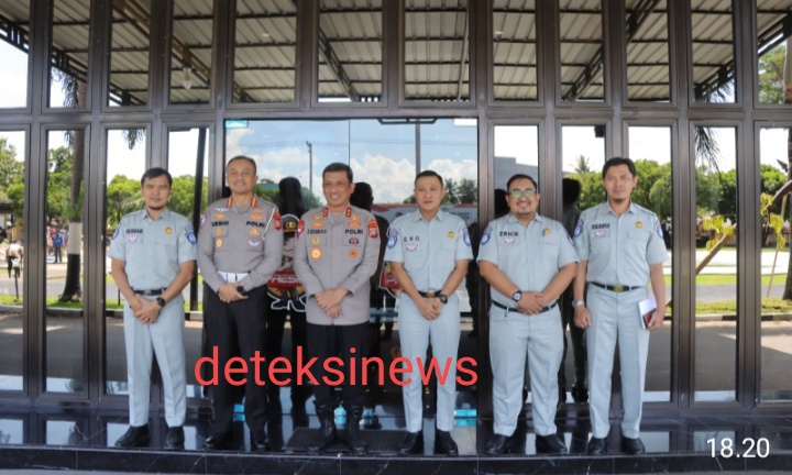 Kapolda Gorontalo Terima Audiensi Pimpinan PT. Jasa Raharja Cabang Gorontalo