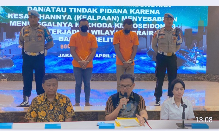Dirpolair Baharkam Polri Ungkap Kasus Penggelapan dan Pembunuhan di Kapal KM Poseidon 03