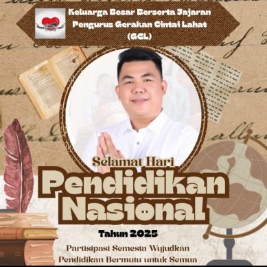 Ketua Umum Gerakan Cintai Lahat Mahendra Reza Wijaya, Mengucapkan Selamat : Memperingati Hari Pendidikan Nasional Tahun 2025