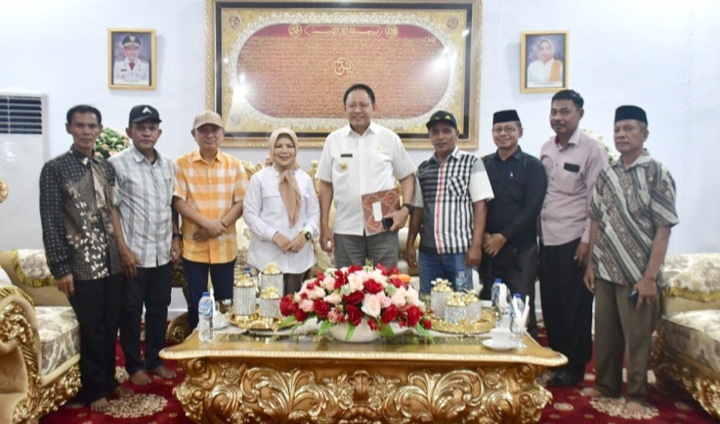 Kunker Ke Pohuwato, Gubernur Dan Wagub Gorontalo Disambut Bupati Saipul Mbuinga