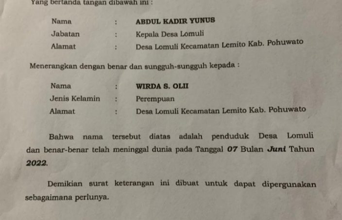 Wirda S Olii Akan Laporkan Kades Lomuli Di Polda Gorontalo