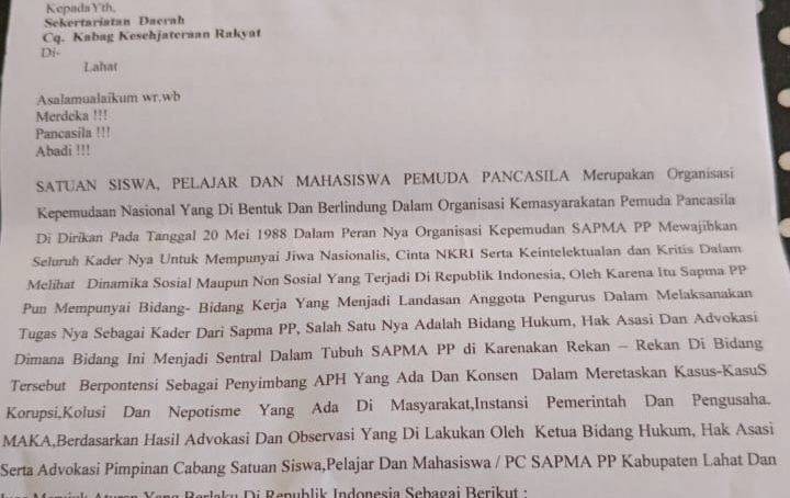 Dana Santunan Kematian Tahun 2024 Diduga Bermasalah, PC Sapma PP Angkat Bicara