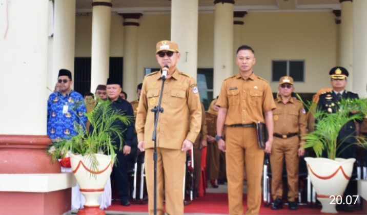 Pimpin Upacara Harla Pancasila, Ini Penyampaian Bupati Saipul Mbuinga