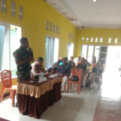 Koramil 03 Mananggu Hadiri Musyawarah Kolaborasi Pemdes Bendungan Dan PDAM Boalemo 