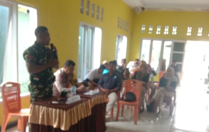 Koramil 03 Mananggu Hadiri Musyawarah Kolaborasi Pemdes Bendungan Dan PDAM Boalemo
