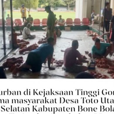 Berbagi Dengan Masyarakat di Idul Adha 1446 H, Kejati  Gorontalo Qurban  8 Ekor Sapi 