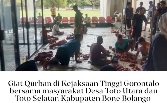 Berbagi Dengan Masyarakat di Idul Adha 1446 H, Kejati Gorontalo Qurban 8 Ekor Sapi