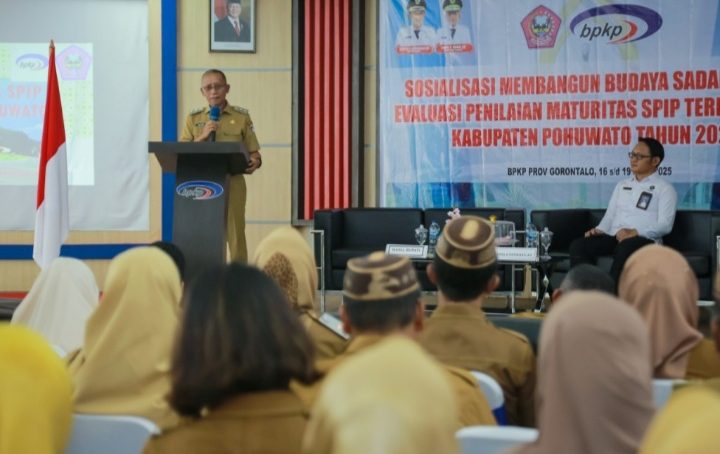 Wabup Iwan S. Adam, Resmi Membuka Sosialisasi Membangun Budaya Sadar Risiko