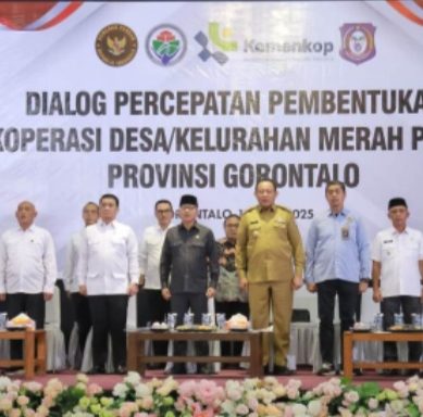 Wakil Bupati Pohuwato, Hadiri Dialog Percepatan Pembentukan Koperasi Desa/Kelurahan Merah Putih Provinsi Gorontalo