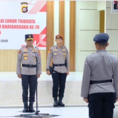 Jelang Hari Bhayangkara ke-79, Wakapolda Gorontalo Tegaskan Komitmen Polri Lewat Upacara Pemuliaan Tribrata