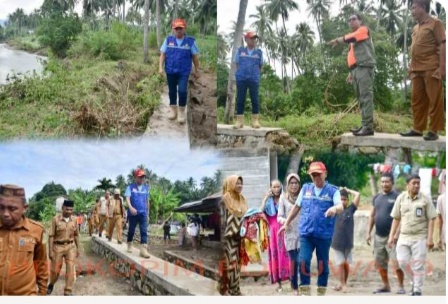 Bupati Saipul Mbuinga Tinjau Lokasi Banjir Di Lemito