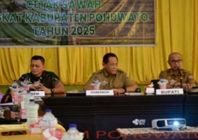 Bersama Gubernur Gorontalo, Bupati Pohuwato Gelar Rakor Cetak Sawah Tingkat Kabupaten
