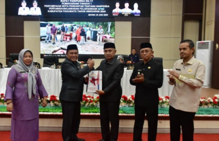 Dari Penyampaian Ranperda Pertanggungjawaban APBD 2024, Ini Harapan Bupati Pohuwato