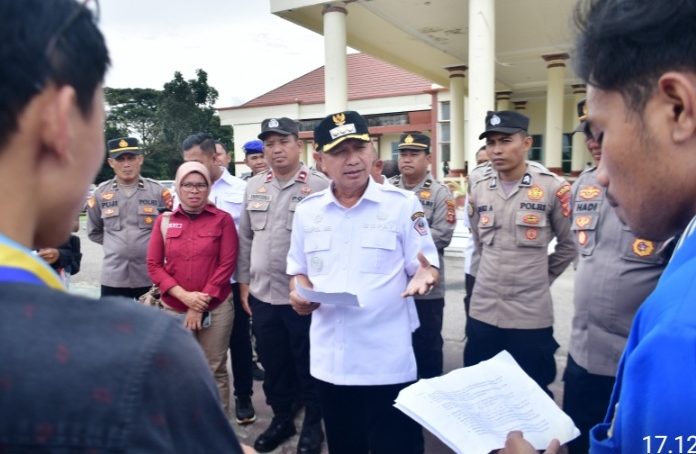 Terima Aksi PMII, Ini Kata Bupati Pohuwato Saipul Mbuinga