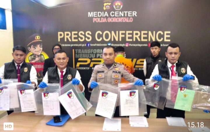 POLDA GORONTALO UNGKAP KASUS PENIPUAN JUAL BELI RUMAH FIKTIF