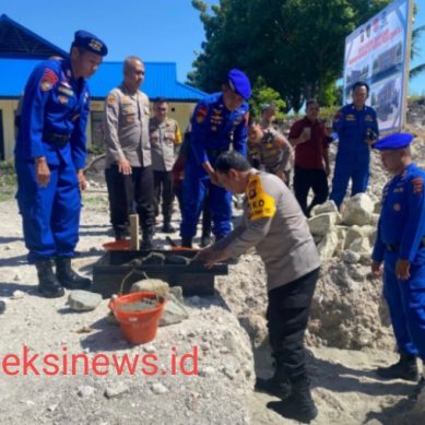 Kapolda Gorontalo Hadir di Peletakan Batu Pertama Mushola Di Ditpolairud