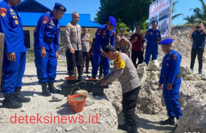 Kapolda Gorontalo Hadir di Peletakan Batu Pertama Mushola Di Ditpolairud