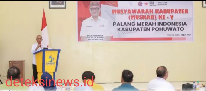 Muskab PMI Ke V Kabupaten Pohuwato, Tetapkan Iwan Adam Ketua
