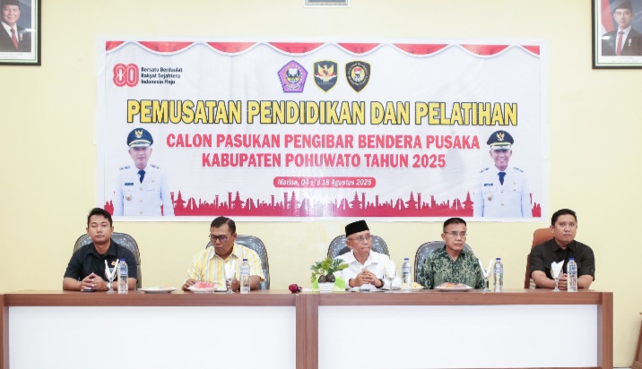 Resmi Buka Pemusatan Diklat Paskibraka, Ini Harapan Wakil Bupati Pohuwato