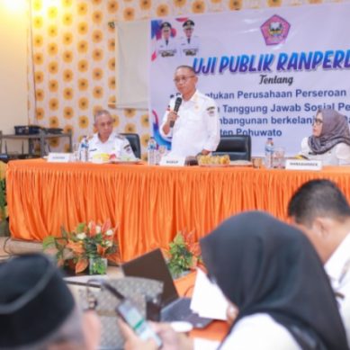 Buka Kegiatan Uji Publik  Dua Ranperda Strategis, Ini Harapan Wabup Pohuwato