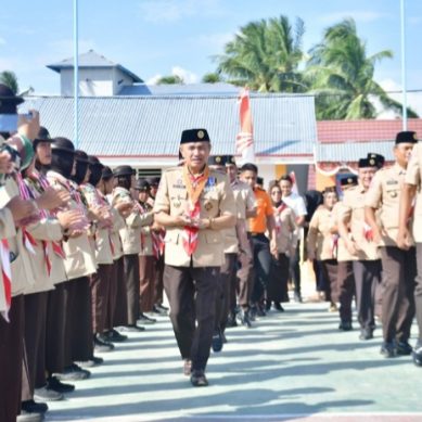 Bupati Saipul Mbuinga Tutup Kemah Besar Pramuka Pohuwato Dan Pransaka Cabang