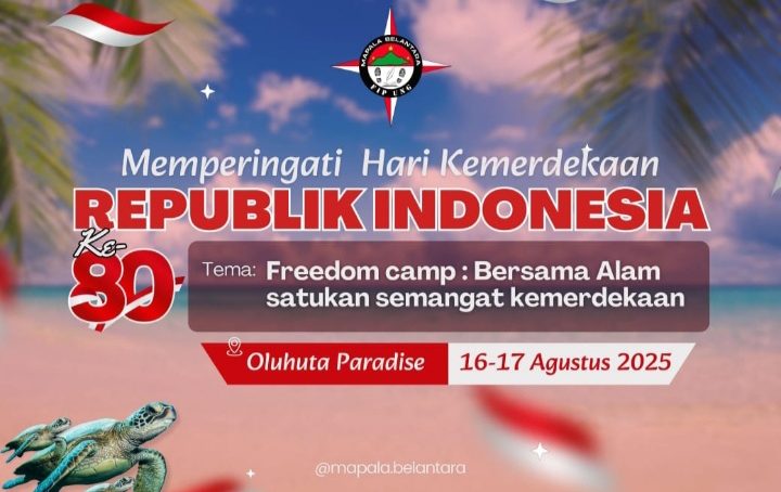Mapala Belantara Peringati HUT Proklamasi Kemerdekaan RI Di Pantai Oluhuta Secara Spesial