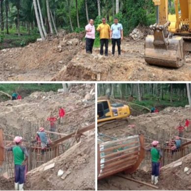 Pekerjaan Rekonstruksi Jembatan Bulangita Terus Di Pacu