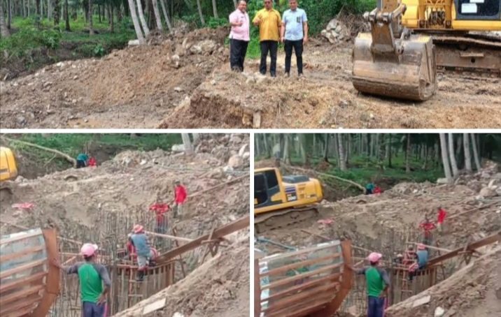 Pekerjaan Rekonstruksi Jembatan Bulangita Terus Di Pacu