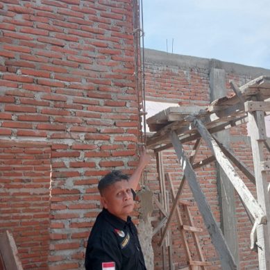 Pembangunan Gedung Kantor BPKB Marisa Di Duga Gunakan Besi Bekas
