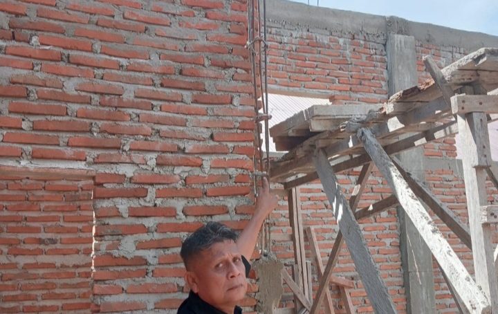 Pembangunan Gedung Kantor BPKB Marisa Di Duga Gunakan Besi Bekas
