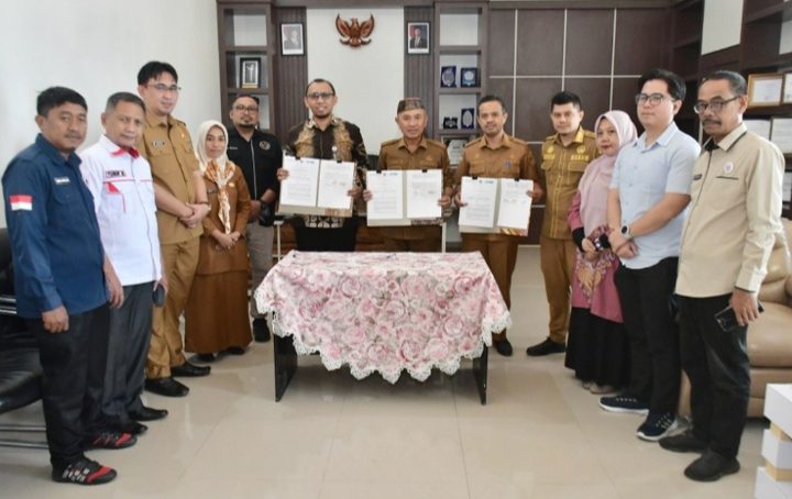Bupati Saipul Mbuinga Saksikan Penandatanganan PKS Antara BPJS Dan RSP Lemito