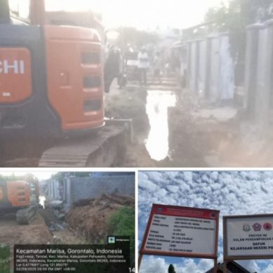 Pembangunan Konstruksi Drainase Desa Teratai Berjalan Normal Dan Tak Ada Masalah