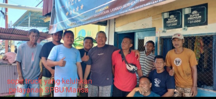 Sopir Truck Keluhkan Pelayanan SPBU Marisa