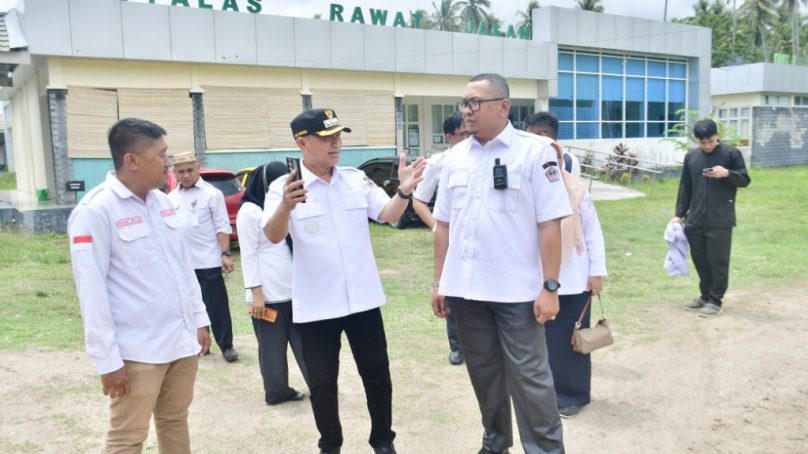 Bupati Pohuwato, Saipul A. Mbuinga, Tinjau Langsung Perkembangan Penambahan Bangunan RSUD Lemito.