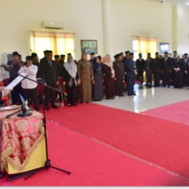 Bupati Saipul Mbuinga Lantik 121 Pejabat Di Lingkungan Setdakab Pohuwato