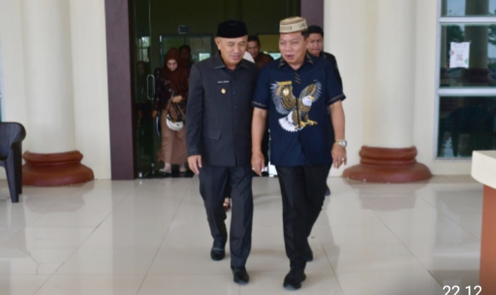 Sambangi Pohuwato, Wabup Bonebol Di Sambut Bupati Saipul Mbuinga Dan Wabup Iwan Adam